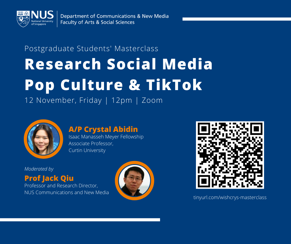 Researching Social Media Pop Cultures and TikTok Department of