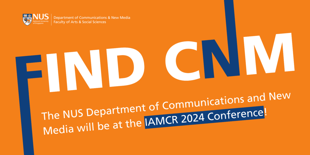 IAMCR 2024 Conference Department of Communications and New Media