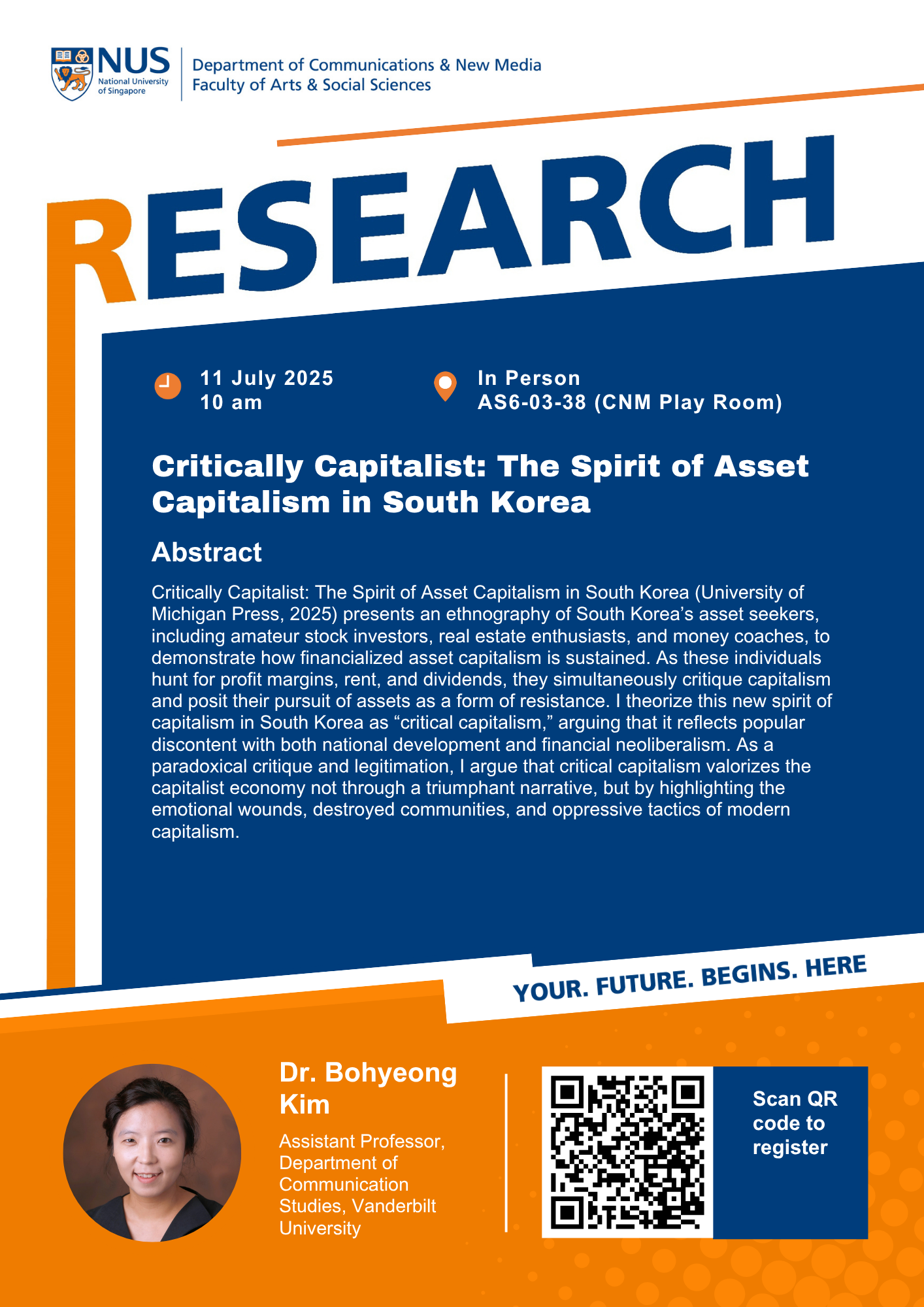 Poster_Dr Bohyeong Kim_Book Talk