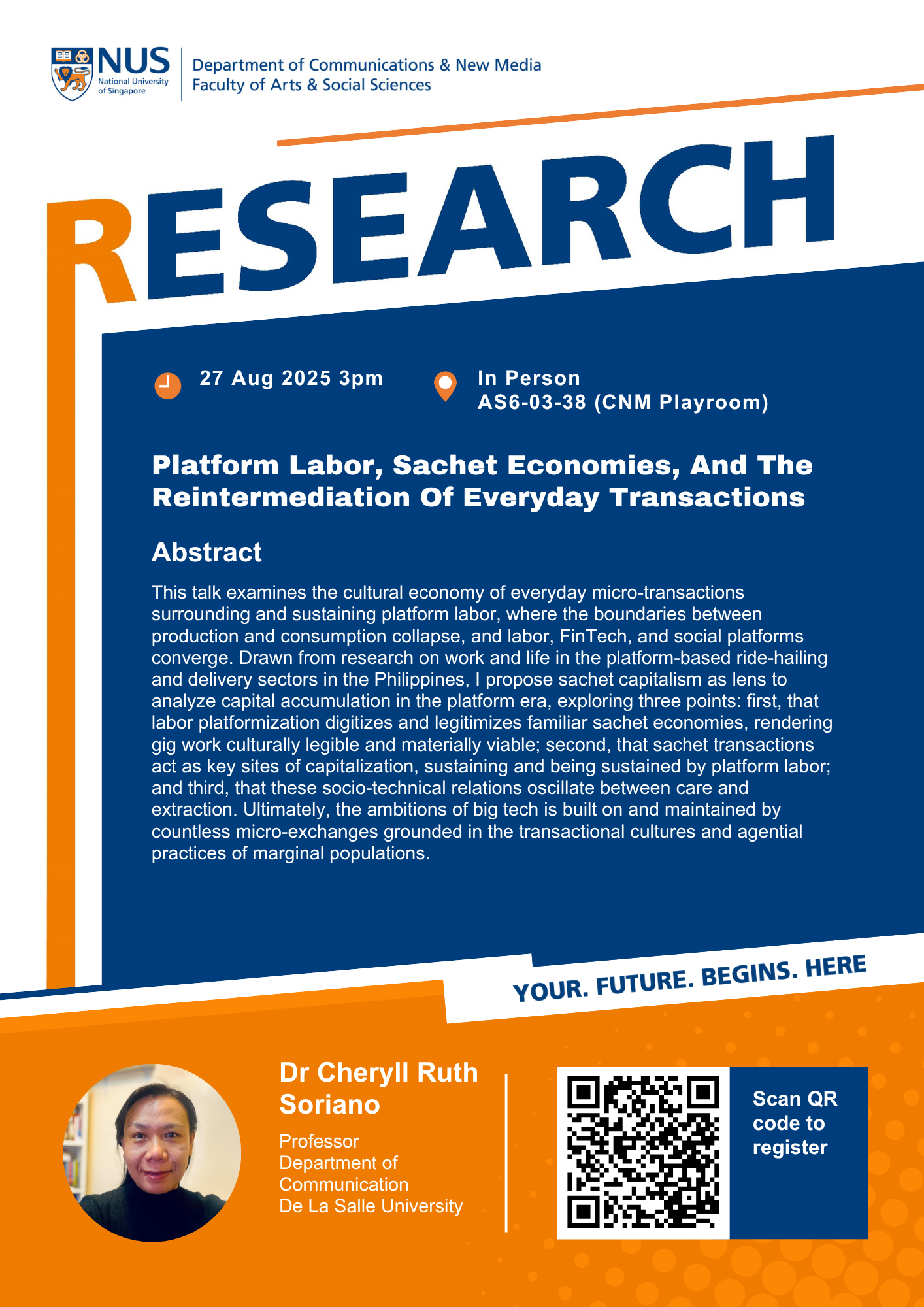 Dr Cheryll R Soriano Poster