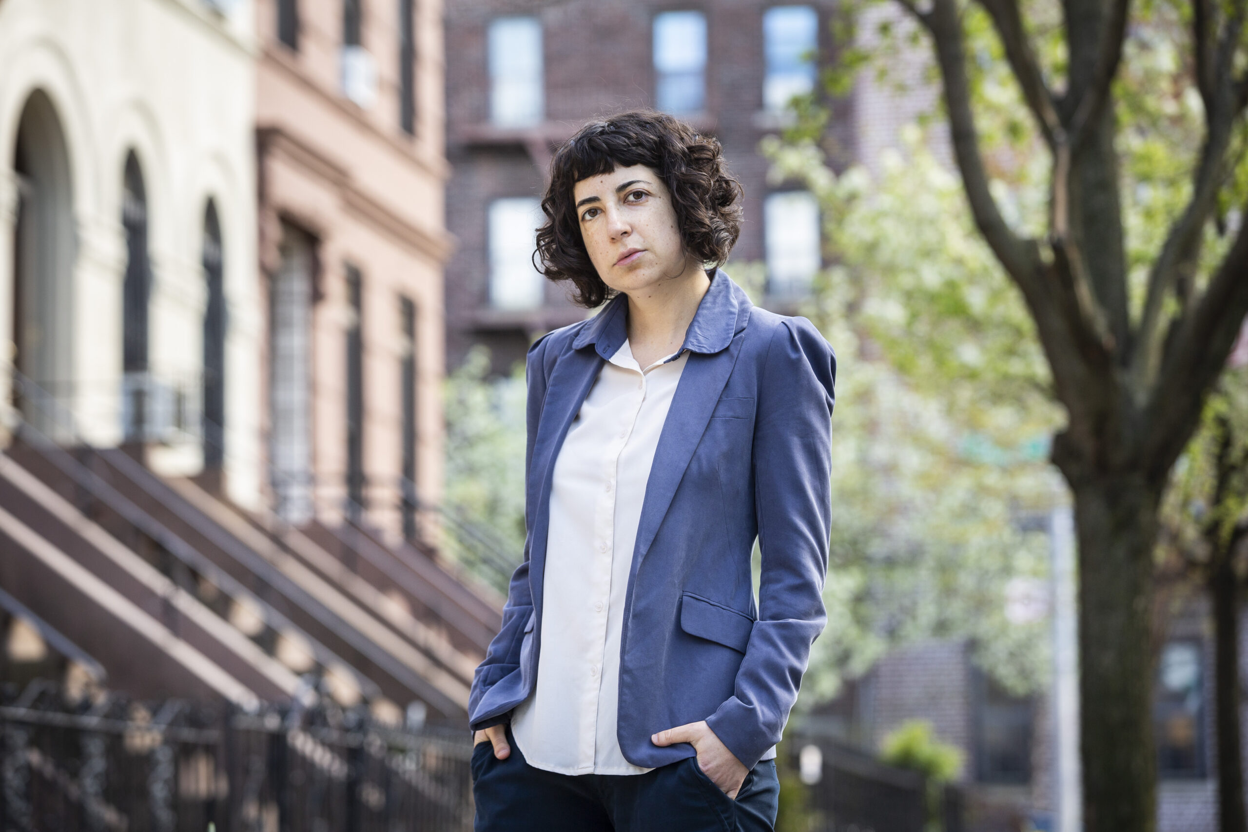 Israeli-American author Neta Alexander poses for a portrait in Brooklyn, NY, Saturday, April 21, 2019. (Photo Credit: Natan Dvir)