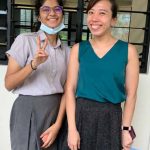 Suneeti with Ms Carmen Ng on Graduation Day