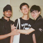 Raphael with friends Keeratpal Singh and Ethan Lau