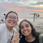 "Beach day with Amrita, one of my closest friends (even though she’s in STEM)"