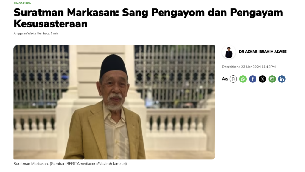 News – Department of Malay Studies