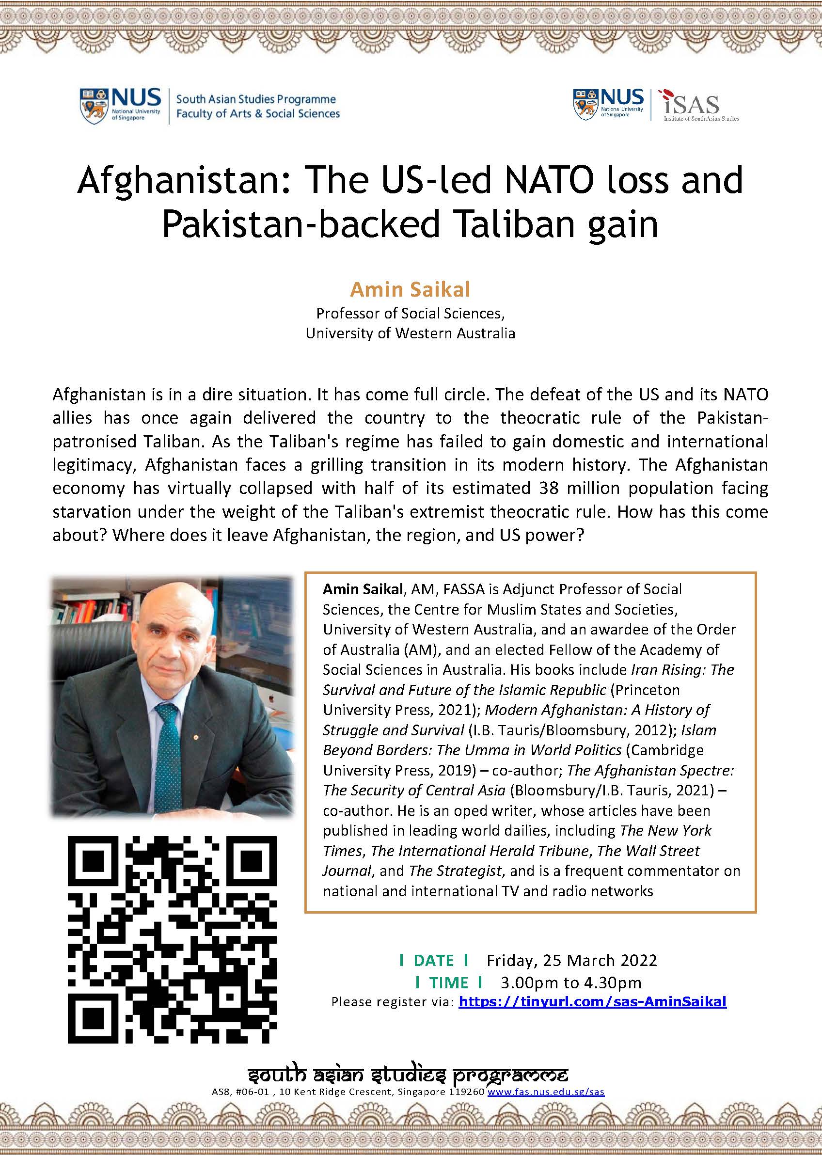 2022.03.25 Prof Amin Saikal