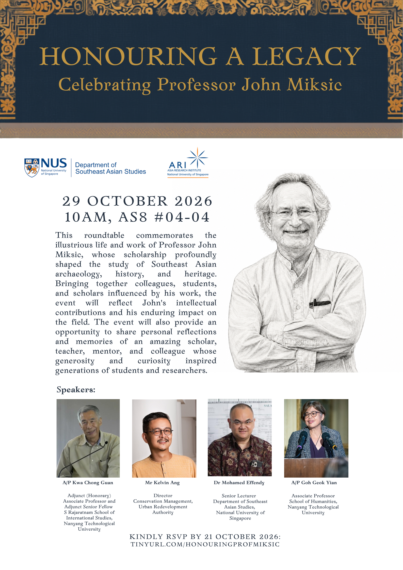 Honoring a Legacy – Celebrating Professor John Miksic