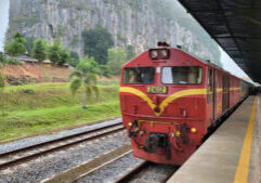 Photo: ‘Train in Gua Musang station, Kelantan, Malaysia.’ from iStock/Noor Radya Binti Md Radzi