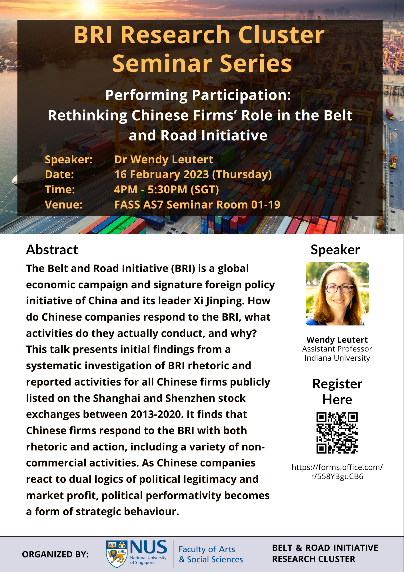 Performing Participation Rethinking Chinese Firms’ Role in the Belt and Road Initiative