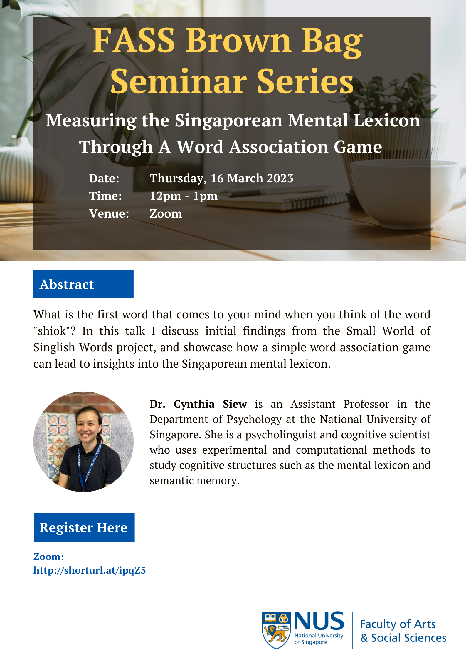 [Zoom] Measuring the Singaporean Mental Lexicon Through A Word Association Game