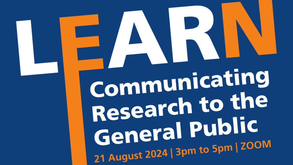 Communicating Research to the General Public