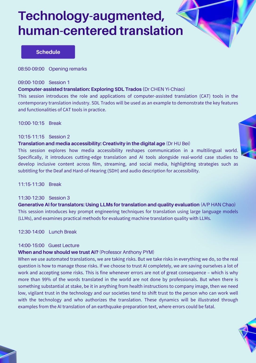 Translation Master CHINESE TRANSLATION MASTERCLASS | Technology-augmented, Human-centered ...