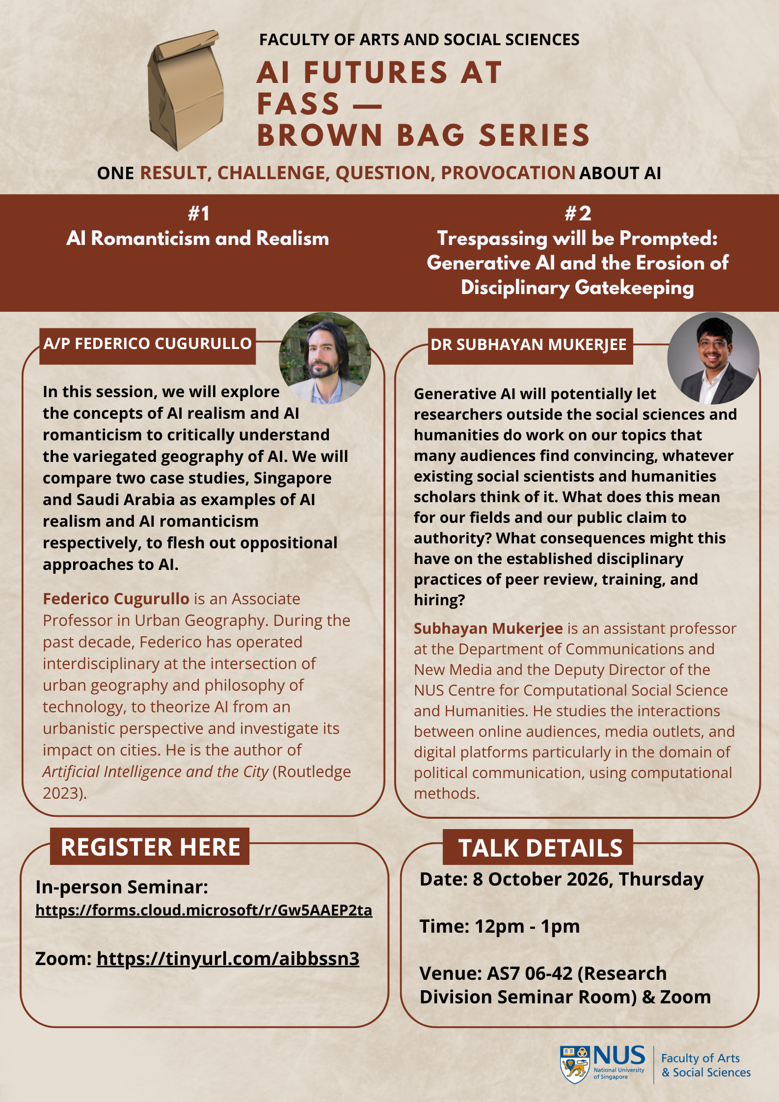 8 Oct_AP Cugurullo and Dr Mukerjee_Brown Bag Poster